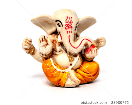 isolated Ganesha on white background 28980775