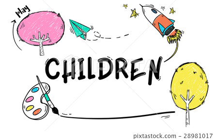 Children Imagination Learning Icon Concept 28981017