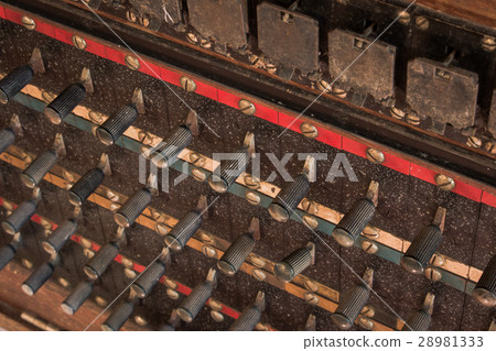 Antique vintage telephone switch board. 28981333