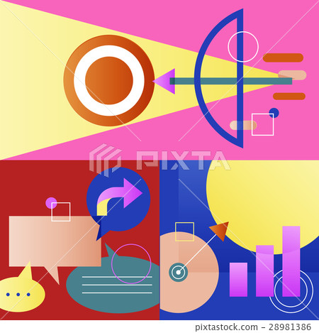 Icon Business Vector Set Colorful Icon Business Vector Set Colorful 28981386