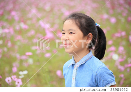 日本兒童女孩兒童花卉快照圖片 28981932