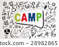 The word CAMP on STEM education background. 28982865