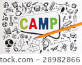 The word CAMP on STEM education background. 28982866