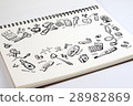 Hand drawn doodle medicine icon set background. 28982869
