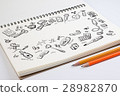Hand drawn doodle medicine icon set background. 28982870