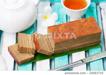 Traditional Indonesian sweet Lapis layer cake. 28983735