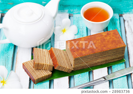 Traditional Indonesian sweet Lapis layer cake. 28983736