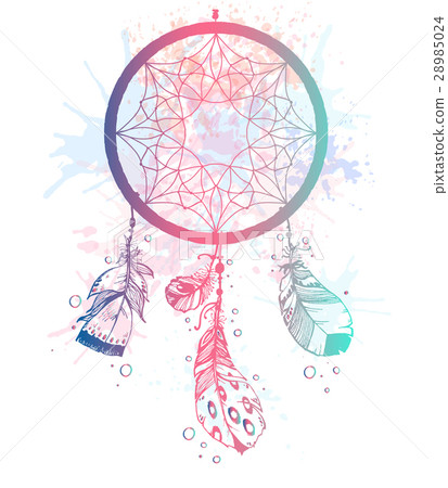 Hand drawn vector Native American Indian talisman Hand drawn vector Native American Indian talisman 28985024