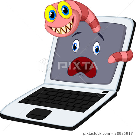 Worms breaks into a computer 28985917