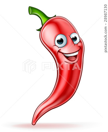 Red Chilli Pepper Mascot Red Chilli Pepper Mascot 28987130