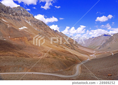 Winding Road in the High-Altitude Mountain Region Winding Road in the High-Altitude Mountain Region 28989252