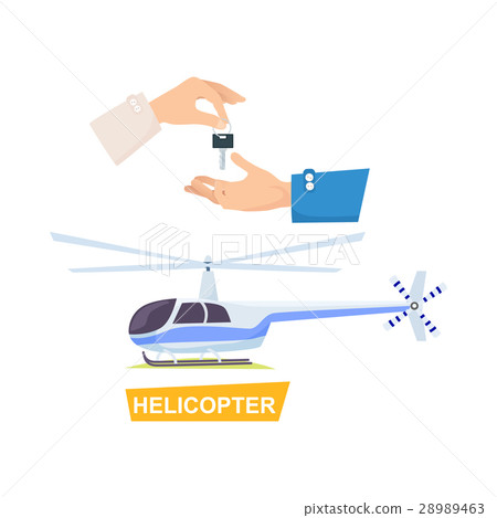 Hand Passing Key. Process of Buying Helicopter Hand Passing Key. Process of Buying Helicopter 28989463