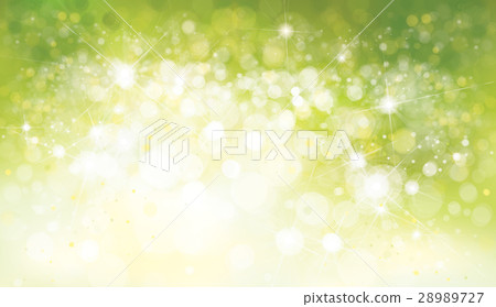 Vector green lights, bokeh background. 28989727