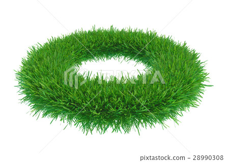 green grass circle piece green grass circle piece 28990308