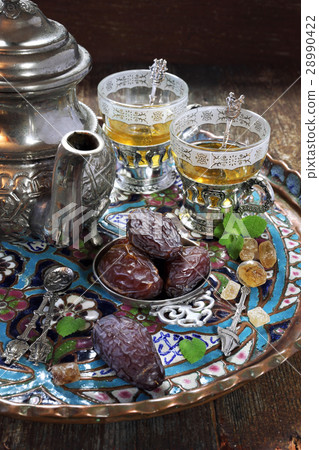 Ripe dates and green tea Ripe dates and green tea 28990422