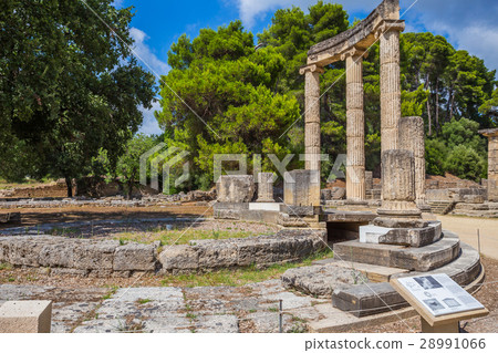 ancient ruins of the Philippeion, Ancient Olympia 28991066