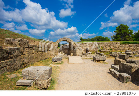 ruins in Ancient Olympia, Elis, Greece ruins in Ancient Olympia, Elis, Greece 28991070
