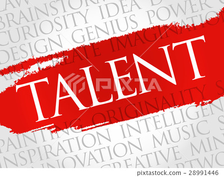Talent word cloud collage 28991446