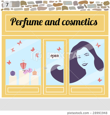 Perfume and cosmetics shop. Perfume and cosmetics shop. 28991948