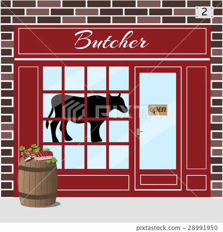 Butcher shop. Meat store. Butcher shop. Meat store. 28991950