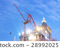 Construction and twilight light 28992025