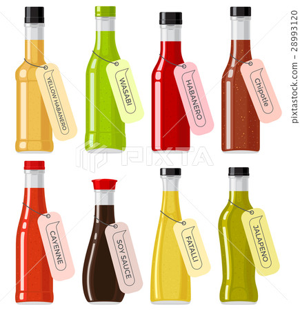 Oriental Sauce Kinds in Glass Transparent Bottles Oriental Sauce Kinds in Glass Transparent Bottles 28993120