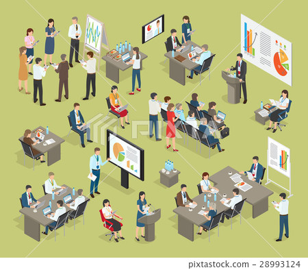 Business Coaching Vector Collection in Office Business Coaching Vector Collection in Office 28993124