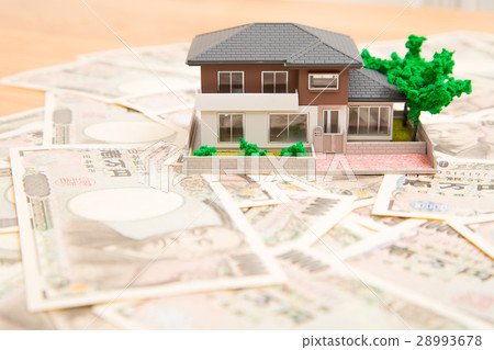 房地產微型模型房子家庭金錢 28993678