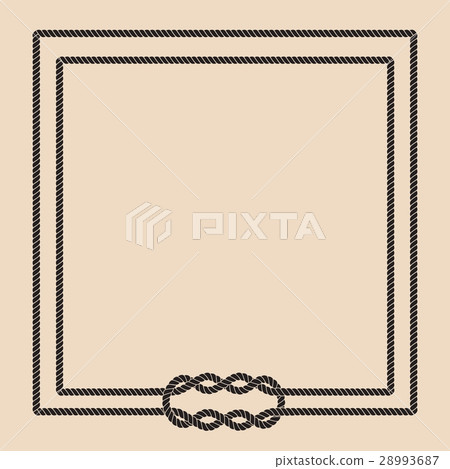 Sailor rope knot picture frame 28993687