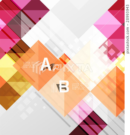 Square elements with infographics and options 28993943