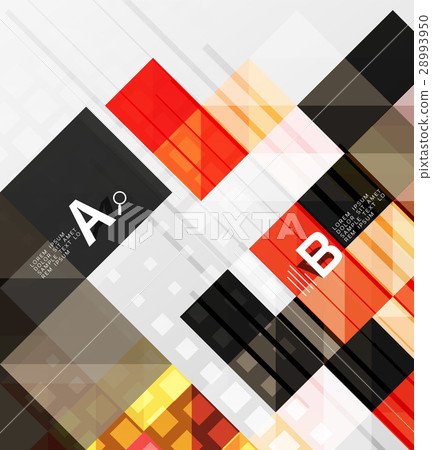 Square elements with infographics and options Square elements with infographics and options 28993950