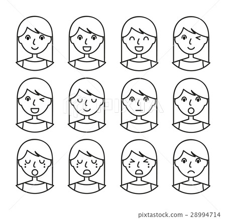 Woman facial expressions 28994714