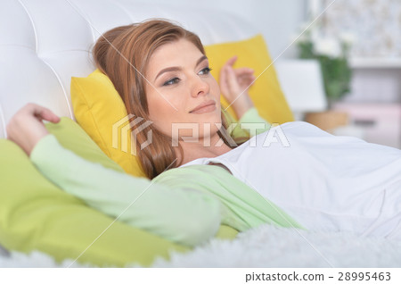 young beautiful woman relaxing young beautiful woman relaxing 28995463