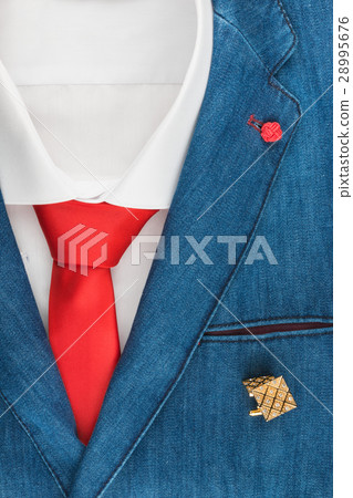 Classic denim suit, shirt, cufflinks and tie Classic denim suit, shirt, cufflinks and tie 28995676