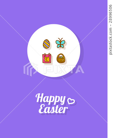 Happy Easter. Greeting card 28996506