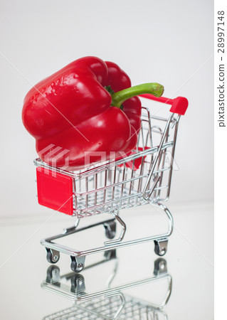 Mini cart, trolley shopping witch organic fresh Mini cart, trolley shopping witch organic fresh 28997148