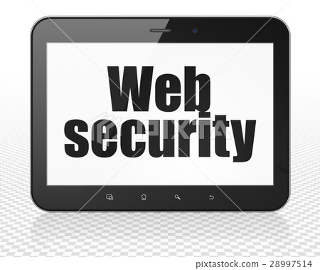 Web development concept: Tablet Pc Computer with 28997514