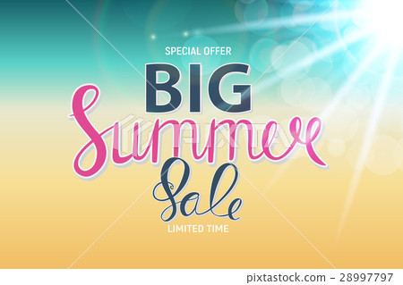 Big Summer Sale Abstract Background Vector Big Summer Sale Abstract Background Vector 28997797
