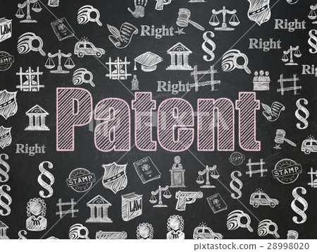 Law concept: Patent on School board background 28998020