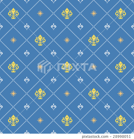 Seamless Vector Pattern With Royal Lily 28998051