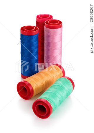 Set of colorful spools. Set of colorful spools. 28998267