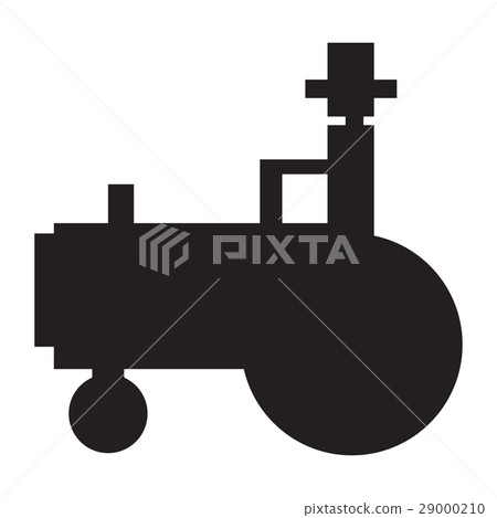Isolated tractor icon Isolated tractor icon 29000210