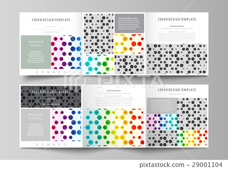 Business templates for tri fold square brochures 29001104