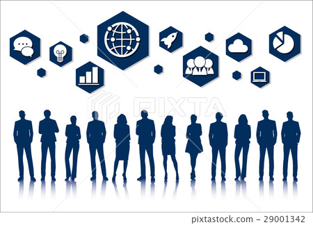 Vector UI Illustration Business People Concept Vector UI Illustration Business People Concept 29001342