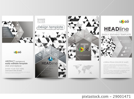 Flyers set, modern banners. Business templates Flyers set, modern banners. Business templates 29001471
