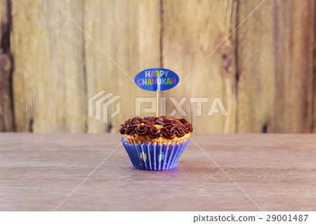Jewish holiday Hanukkah cupcakes decorated Jewish holiday Hanukkah cupcakes decorated 29001487