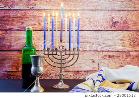 Jewish holiday Hanukkah wine taliit Jewish holiday Hanukkah wine taliit 29001518
