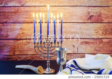 jewish holiday Hanukkah still life composed jewish holiday Hanukkah still life composed 29001520