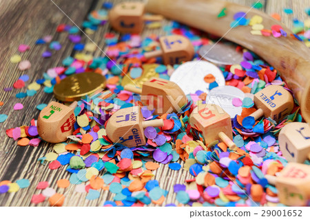 Jewish holiday Dreidel still life composed Jewish holiday Dreidel still life composed 29001652
