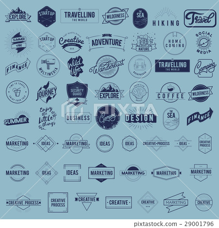 Icon logo set vector collection 29001796